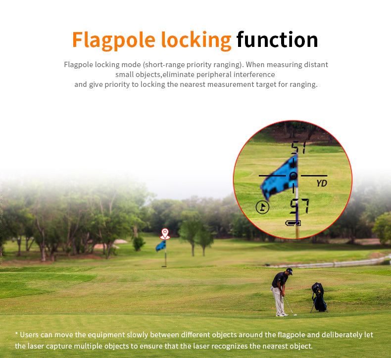 Outdoor Golf Laser Rangefinder Telescope with 650m Height and Angle Measurement