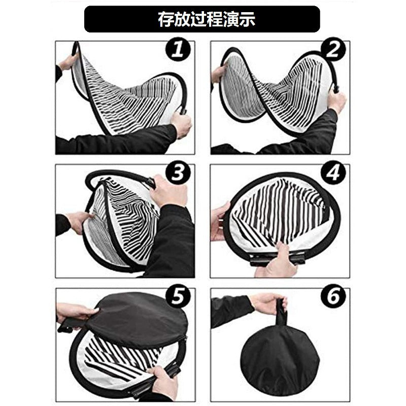 Car dent repair tool dent reflection board with fold soft inner lining and stripes for car dent inspection.